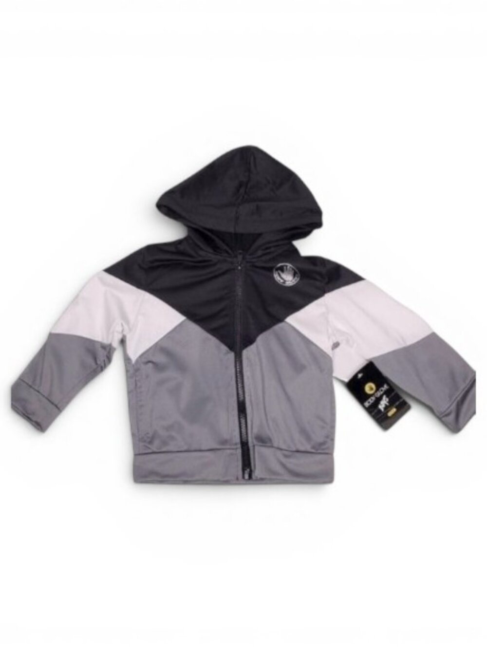 NWT Body Glove Youth Tri Color Panel Fleece Lined Hoodie Jacket 24M